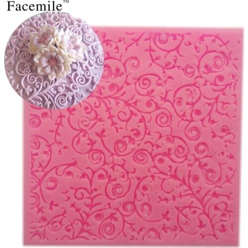 10cm 3d DIY Silicone Bakeware Mold Cake Mold Chocolate Mold Fondant Lace silicon Mat Decorating