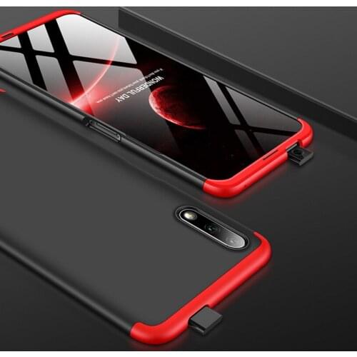 3-in-1 full Protective Case For Huawei Honor 9X Case Full Back Cover honor9x Hard Phone Glass for huawei Honor 9X Pro