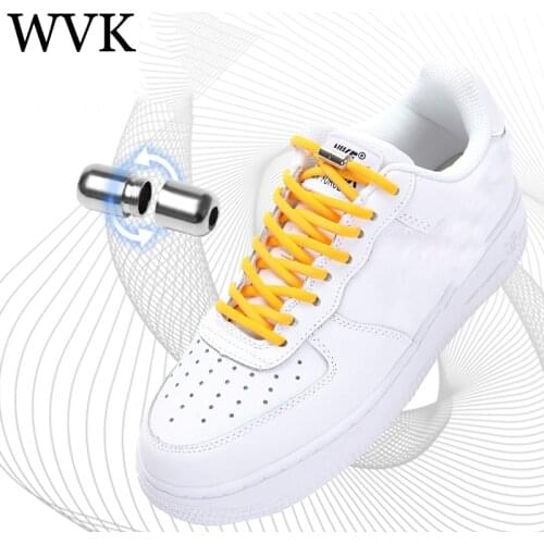 Elastic No Tie Shoelaces Semicircle Shoe Laces For Kids and Adult Sneakers Shoelace Quick Lazy Metal Lock Laces Shoe Strings