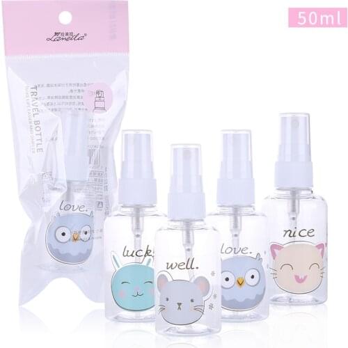 1pcs Transparent Empty Spray Bottles Pet Mini Refillable Container Empty Cosmetic Containers Refillable Bottle 30/40/50/75/100ml