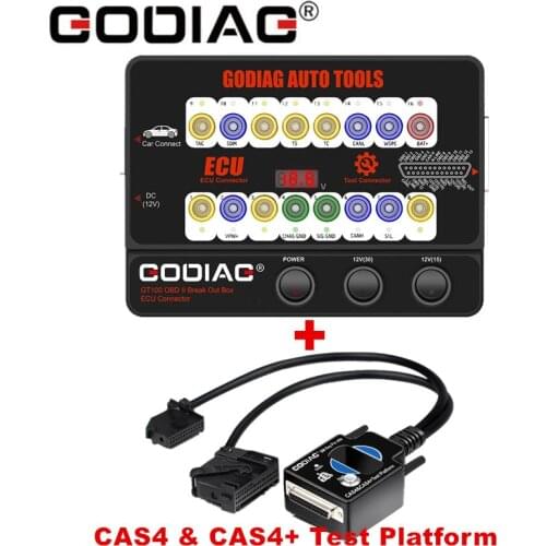 GODIAG GT100 Auto Tool OBDII Break Out Box ECU Connector and GODIAG for BMW CAS4 & CAS4+ Test Platform