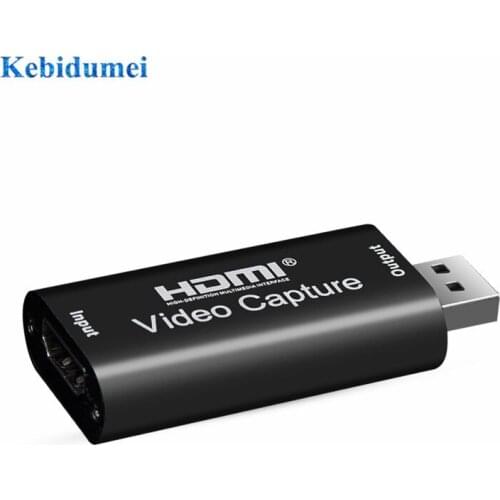 HDMI-compatible USB 2.0 Video Grabber Record Box PS4 Game DVD Camcorder HD Camera Recording Live Streaming Video Capture Card