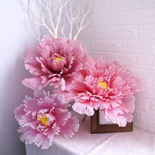 Artificial Large Peony Wedding Flower Wall Road Arch Door Decoration Shopping Mall Window Display