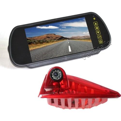 Vardsafe | Brake Light Reversing Camera + 7 Inch Clip-on Mirror Monitor for Renault Master / Opel Vauxhall Movano (2010-2019)