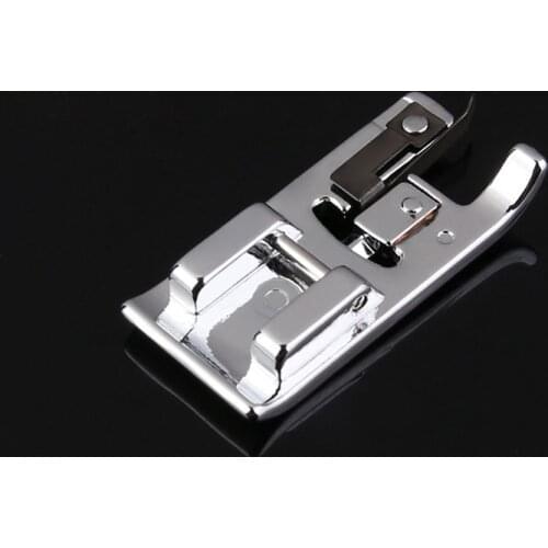 Sewing Machine Parts Silver Presser Foot Sewing Tools Accessory for Household for Cloth Edge 1Pcs with Gear/no Gear