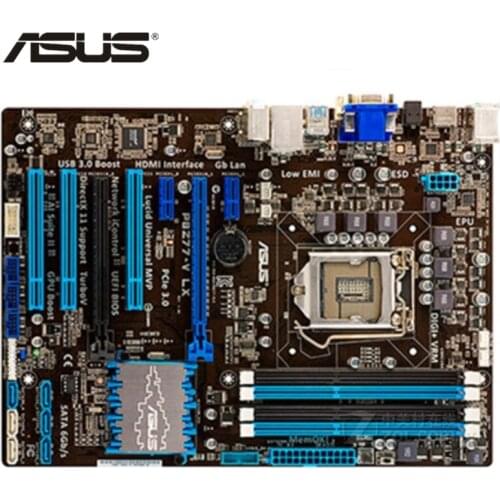 ASUS P8Z77-V LX Motherboard LGA 1155 DDR3 32GB For Intel Z77 P8Z77-V LX Desktop Mainboard Systemboard SATA III PCI-E X16 Used