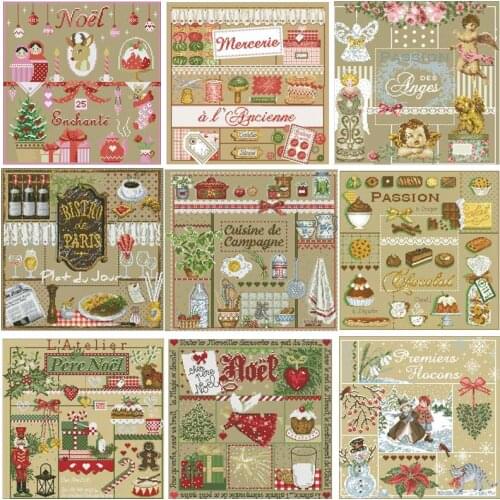 25 photos Lafite Series 1 counted 11CT 14CT Cross Stitch Set DIY Chinese Cross-stitch Kits Embroidery Needlework Home Deco