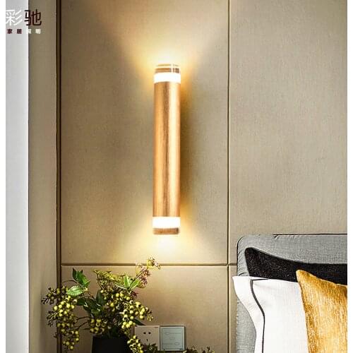 Nordice moderna nordic decoration home abajur rope living room corridor bedside espelho wall lights for home