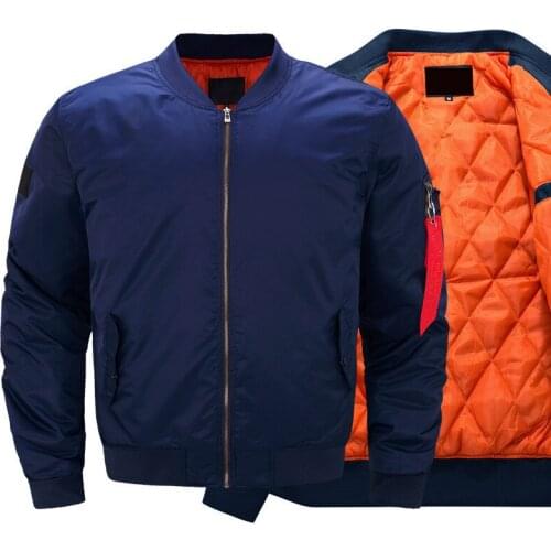 New pilot Air men bomber jacket Mens Military Bomber Jackets Men Casual Solid Zipper Pilot Jacket Green New Slim Fit Male Coats