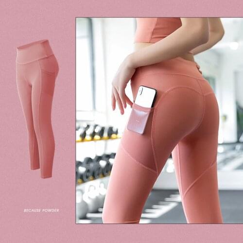 Sport Yoga Leggings Women High Waist Fitness Leggings with Pockets Quick dry Push Up Pants