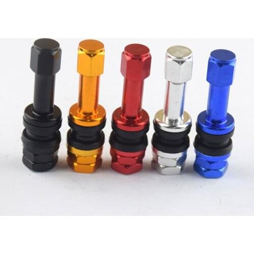 TR48E Bolt-in Auto Car Tubeless Wheel Tire Valve Stems Dust Caps