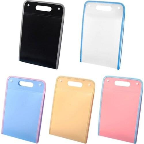 13 Pockets Expanding File Folder Vertical Expandable A4 File Box Accordion w/ Handle 2 Buckle for Kids Business Office