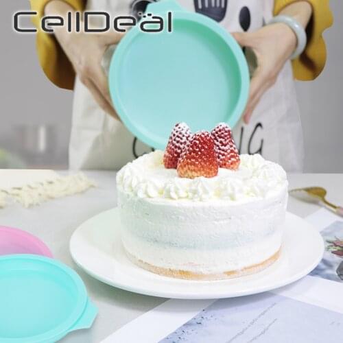 4/6/8 Inch Round Cake Mousse Mold Silicone Layered Kitchen Bakeware DIY Desserts Baking Mold Bread Cake Moulds Baking Pan Tools