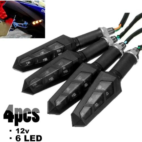 4pcs Universal Motorcycle turn signals Indicator Light Front Flashing Motorbike Lamp frecce moto Tail Lights Signal Lamp 12V