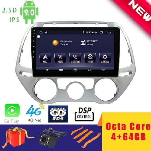 9" Android 10.0 Car Multimedia Player Stereo for Hyundai I20 i20 2012~15 Navigation Head Unit Octa Core DSP 2.5D+IPS 4G Carplay