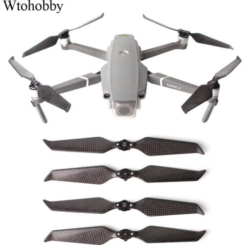 Quick Release 8743F Propeller Carbon Fiber Propeller Low Noise Foldable Blade Props for DJI Mavic 2 Replacement Accessories