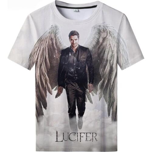 New Round Neck T-shirt Lucifer Season 5 3D Printed T-shirt Lucifer T-shirt Cool Men and Women Unisex T-shirt