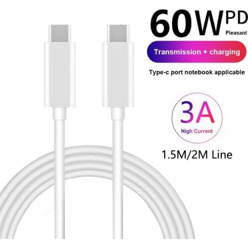 100W PD Fast Charging USB Type C To Type-C Cable for samsung a21s s20 fe huawei xiaomi redmi note 9 pro 9s 5A Charge Data Line