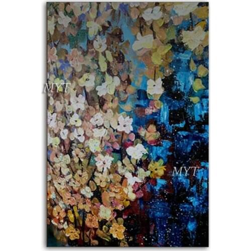 Real Handmade Abstract Rainbow Colorful Design Oil Painting Wall Decor Canvas Art Unframed Pieces Artwork For Hotel Decoration