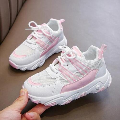 Girls Casual Shoes 2021 Spring Autumn Fashion Childrens School Running Sports Shoes Breathable Sneakers Outdoor Baby Toddler