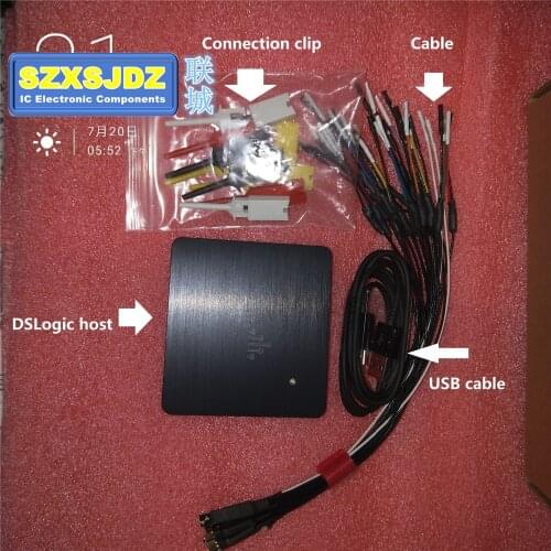 Logic16 saleae16 USB 100M/400M logic analyzer ARM FPGA decoder tool Oscilloscope DSLogic DSCope (for suporte Saleae16 Logic)