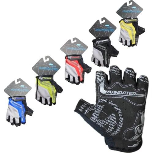 Mandater 2018 Men/Women Cycling Gloves Summer 3D Shockproof Hexagon gel pad half finger breathable sport bicycle gloves ciclismo