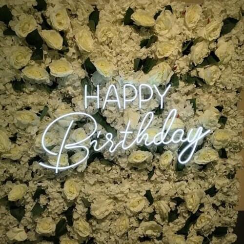 Happy Birthday Neon Sign Custom Neon Sign Light Fex LED Neon Light Party Sign Apartment Store Shop Home Wall Decor Gift