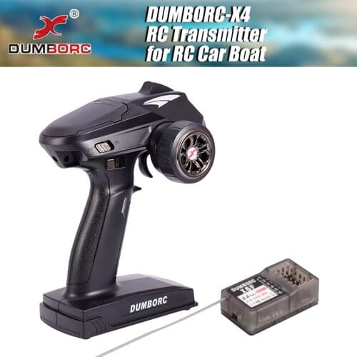 New Arrival DUMBORC X4 4CH 2.4G RC Radio Transmitter and X6F Receiver RC Car for RC Boat