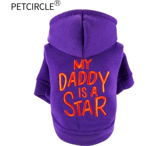 PETCIRCLE New Autumn Winter Pet Products Dog Clothes Chihuahua Coats Soft Cotton Dog Hoodies Clothing For Puppy Yorkshire