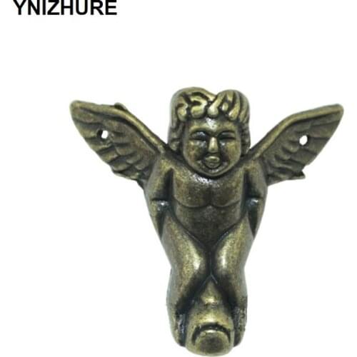 10PCS 53*46mm Zinc Alloy Angel Footing,Decoration Legs,Vintage Wooden Box,Cabinet Corner,Bronze Tone Color