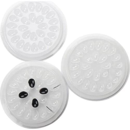 10Pcs Professional Eyelashes Glue Holder Pallet Stand Pads Plastic Tranparent Gasket for Eyelash Extension Makeup Tools