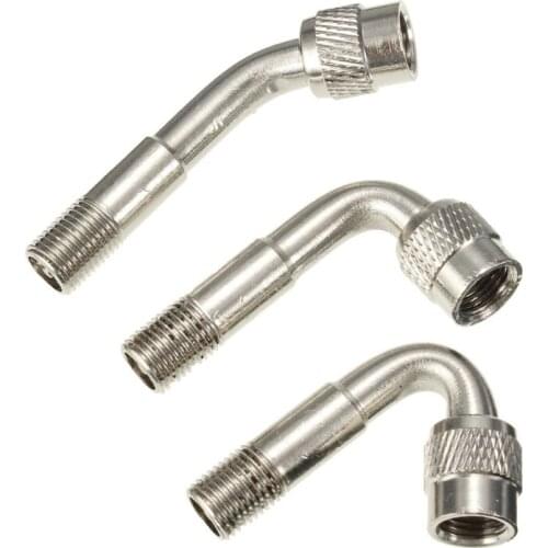 45/90/135 Degree Angle Brass Air Tyre Valves Stem with Extension Adapter for Car Y4UA