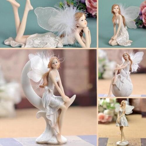 Cute Elf Girls,Home Decoration,Figurine Miniature,Resin Angel,Fairy Statue,Sculpture,Living Room,Decor Decorative,Desk Art,Gift