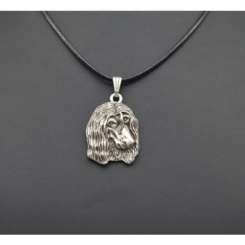 Trendy personalized Afghan Hound pendant women statement necklace men fashion jewelry