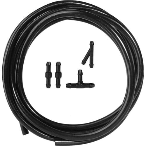 Universal 2m Windshield Washer Nozzle Hose Tube Pipe W/ Connector T Y Straight for Front Window Headlight Pump Car Parts