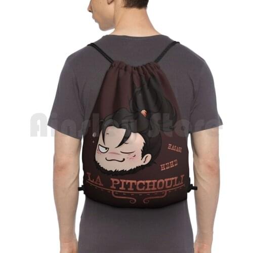 Yasuo-La Pitchouli Backpack Drawstring Bags Gym Bag Waterproof Nalfe ? Nn Nalfeinn Yasuo Riot Games Pitchouli