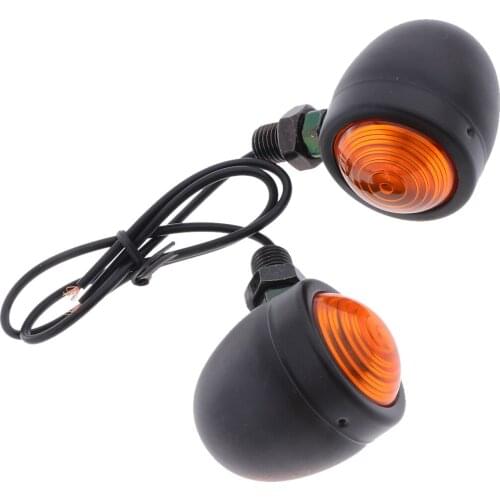 1 Pair Universal Motorcycle Single Line Turn Signal Lights, Steering Lamp