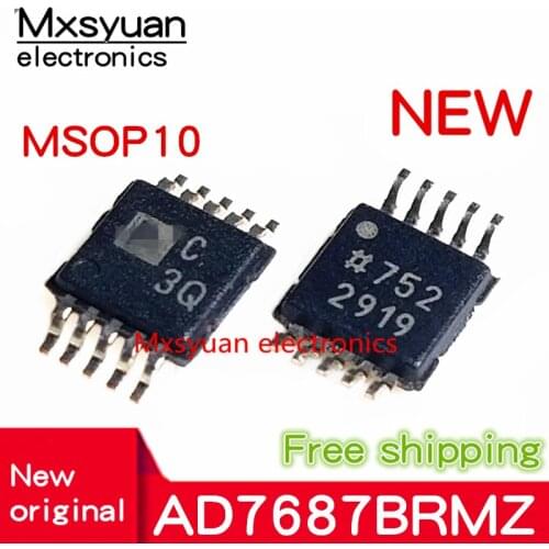 2pcs~20pcs AD7687BRMZ AD7687BRM AD7687B C3Q MSOP10 New original In stock