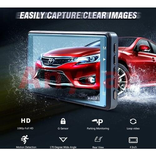 2020 NEW DVR Dash Camera Car Full HD 1080P Dash Cam 140 Wide Angle Car Recorder DVR Camera Dashcam Loop Recording G-sensor
