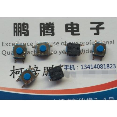 5PCS/lot KSC721GLFSB French C&k waterproof and dustproof silicone tact switch 6*6*4.3 patch 4 feet rubber button micro-movement