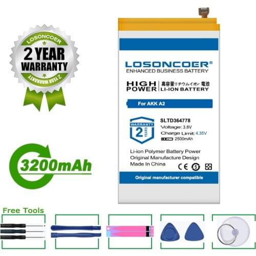 LOSONCOER Battery 2500mAh~3200mAh SLTD364778 344590P 394891P Battery For Host A2 A3 A4 headset Battery