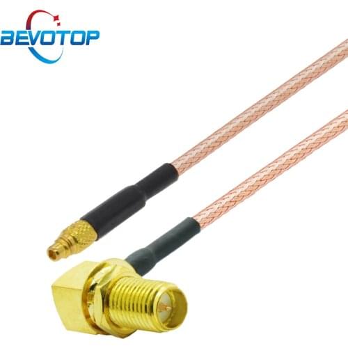 2PCS/lot Straight MMCX Male to RP-SMA Female 90 Degree RG316 Pigtail FPV Antenna Adapter RF Coaxial Extension Cable 5CM-10M