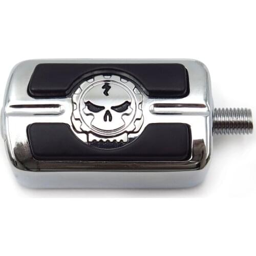 Aftermarket Free Shipping Motorcycel Parts Chrome Skull Shifter Shift Foot Peg For Harley Chopper Touring Cruiser Custom