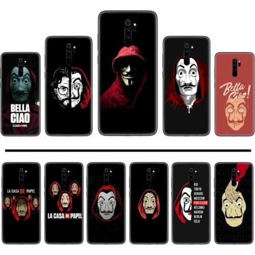Paper House Spain TV Money Heist Luxury TPU Phone Case For Xiaomi Mi A1 A2 5 6 6PLUS 8 9 SE Lite MIX 2 2S MAX 2 3 Pocophone F1