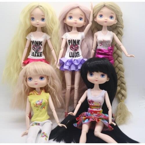 Cortoon dolls 12 inch Plastic doll DIY plastic ball jointed moveable doll 31cm height