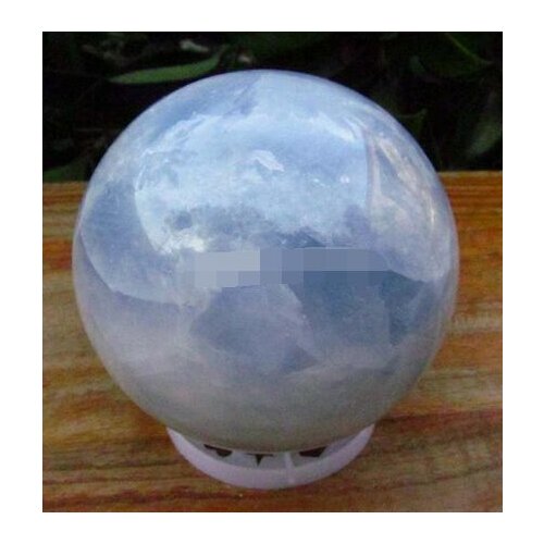 Hot Sell Asian Blue Kyanite Quartz Crystal Healing Ball Sphere Celestite ball +Stan 70mm