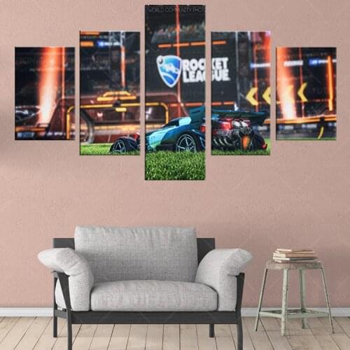 Game Poster Rocket League Vintage art poster Canvas Poster Bedroom Decor Sports Landscape Office Room Decor Gift