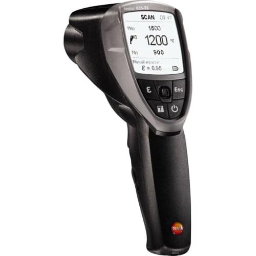 Up to 1 500°C Testo 835-T2 4-Point-Laser Infrared Thermometer 0560 8352 IR Thermometer Memory For Up to 200 Readings