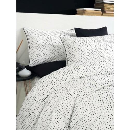 4 PIECES BEDDING SET - 200x220 CM - 100% COTTON - DUVET COVER SHEET 2PCSxPILLOWCASES - LUXURY