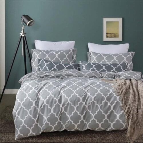 3 Colors Print Bedding Set 3pcs Duvet Cover Set (Duvet Cover+Pillowcase) Polyester Comforter Quilt Cover Home Textile Bed Sets